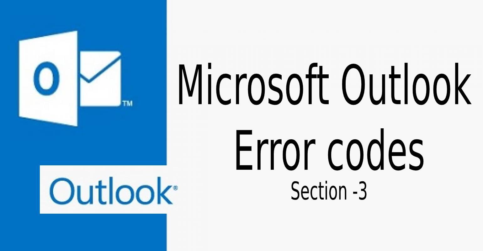 Outlook error codes
