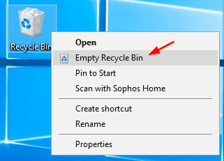 Empty The Recycle Bin