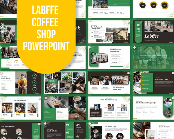 Labffe — Coffe Shop PowerPoint Template
