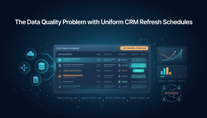 The Data Quality Problem with Uniform CRM Refresh Schedules